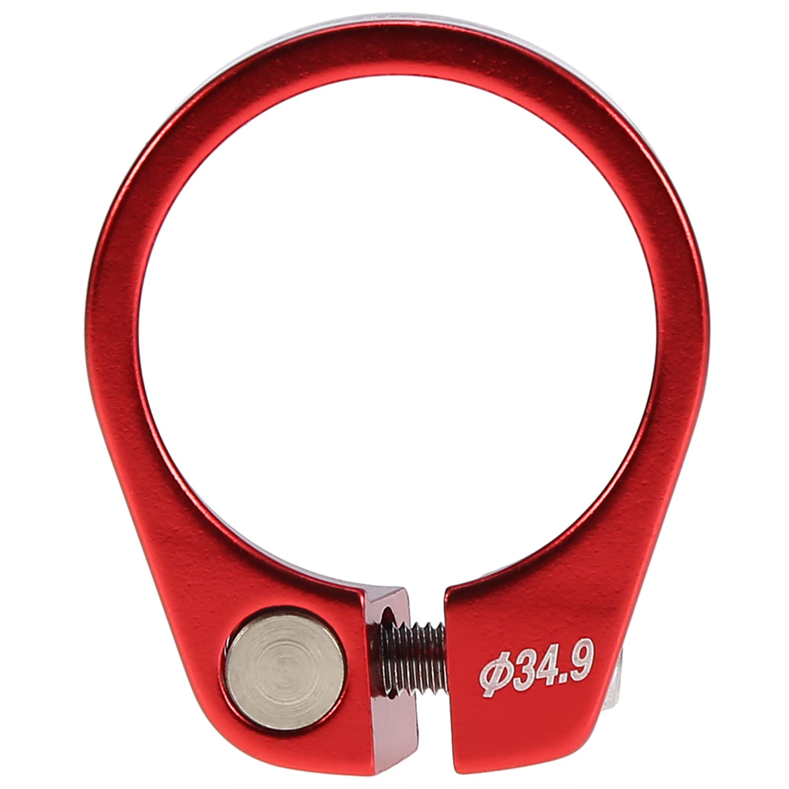 VGEBY Bike Seat Post Clamp, Aluminium Alloy, 30.4/30.8/31.6mm, 5 Colors (Red)