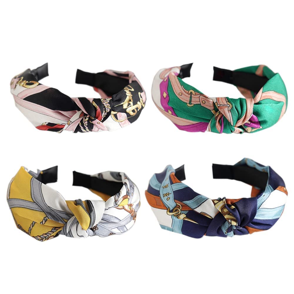 Women's Headbands for women Uk Vintage Elastic Hairbands Boho Head Band Bandana Twisted Cute Hair Accessories (archbelt)