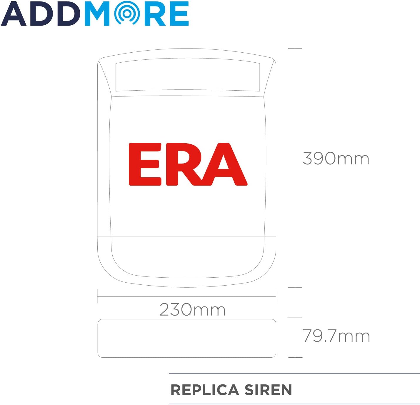 ERA Dummy Siren Dummy Burglar Alarm Box with Led Light No Wiring