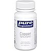 Pure Encapsulations - Copper (Glycinate) - Hypoallergenic Essential Mineral Supplement - 60 Capsules