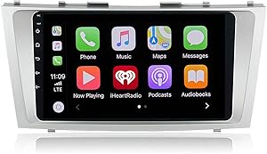 ViaBecs 9” Andorid 10.0 Car Radio with Bluetooth 5.0 Support Toyota Camry 2007-2011 Head Unit Car Stereo with Apple Carplay Wireless Support GPS Navigation WiFi 1080P Video FM/AM 4G/64G DSP