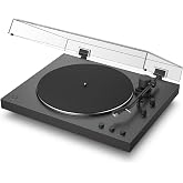 Sony PS-LX3BT Wireless Bluetooth Turntable with Full Auto Playback | Vinyl Record Player, Fully Automatic Belt Drive, Built-in Phono EQ, Wired &amp; Wireless Connection, Transparent Dust Cover