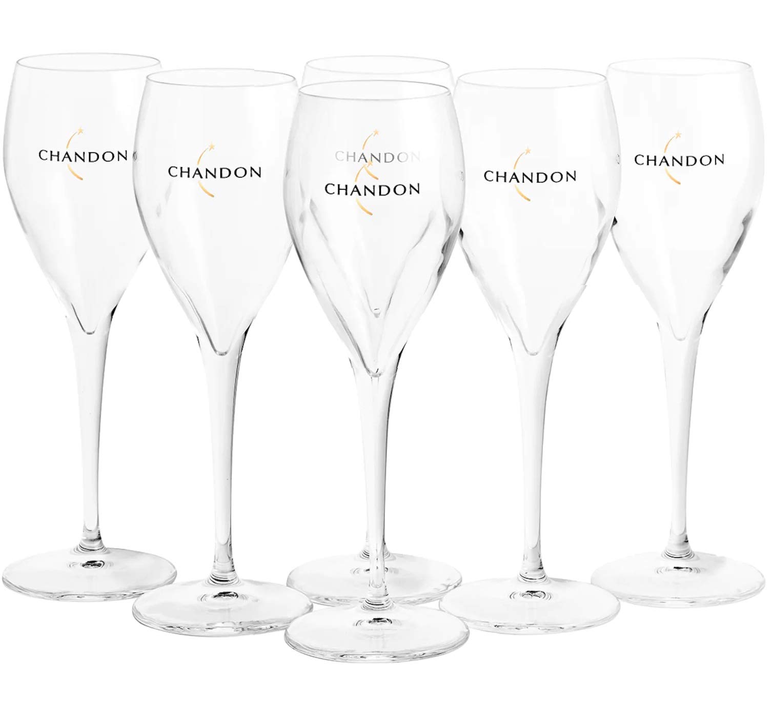 Chandon Champagne Glasses - Italian Glass by Italesse - Box of 6 Flutes