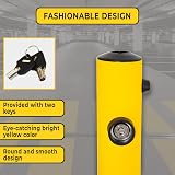 Berry 65CM Parking Barrier Bollard 2 Keys Yellow ABS GI Reflective Post (2 Pcs) view 7
