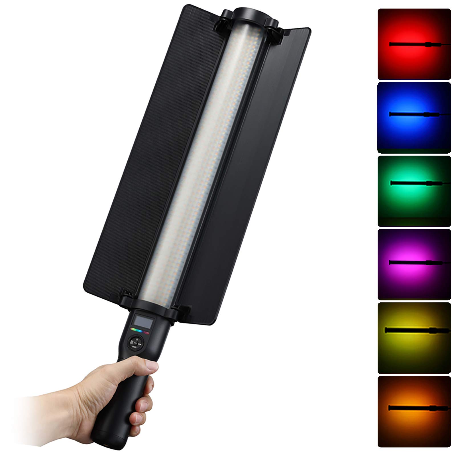 Godox LC500R Handheld RGB LED Video Light Stick, 360 Full-Color LED Photography Light Wand, CRI96 TLCI98, 2500K-8500K Adjustable RGB Video Light Wand with Music Mode, 14 FX Lighting Effects