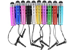 10Pcs Mini Stylus Pens Capacitive Resistive Touchscreen Pens Retractable Stylus Pens Touch Pen For Smartphone Tablet Pc Phone
