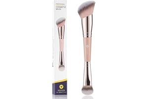 KINGMAS Foundation Brush, Dual Ended Makeup Brush for Foundation and Contour Blending Liquid Powder, Concealer Cream Cosmetic