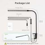 Lepro Desk Lamp Clamp 460lm Eye Caring Clip On LED Dimmable 3 Modes USB view 6