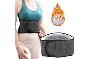 Waist Warmer, Winter Thicken Thermal Plush Warm Belt, Adjustable Lumbar Support Belt Body Warmer, Waist Warming Wrap Band, Wa