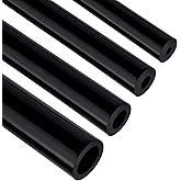 EVIL ENERGY 5/32 1/4 5/16 1/2 Silicone Vacuum Tubing Hose Line Kit 5FT 130PSI Max Pressure Black (4mm 6mm 8mm 12.7mm)