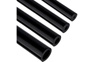 EVIL ENERGY 5/32 1/4 5/16 1/2 Silicone Vacuum Tubing Hose Line Kit 5FT 130PSI Max Pressure Black (4mm 6mm 8mm 12.7mm)