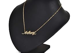 Aoloshow 18K Gold Plated Anthony Name Necklace