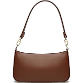 NIUEIMEE ZHOU Shoulder Bag for Women Retro Vegan Leather Classic Clutch Tote HandBags Purses with Zipper Closure