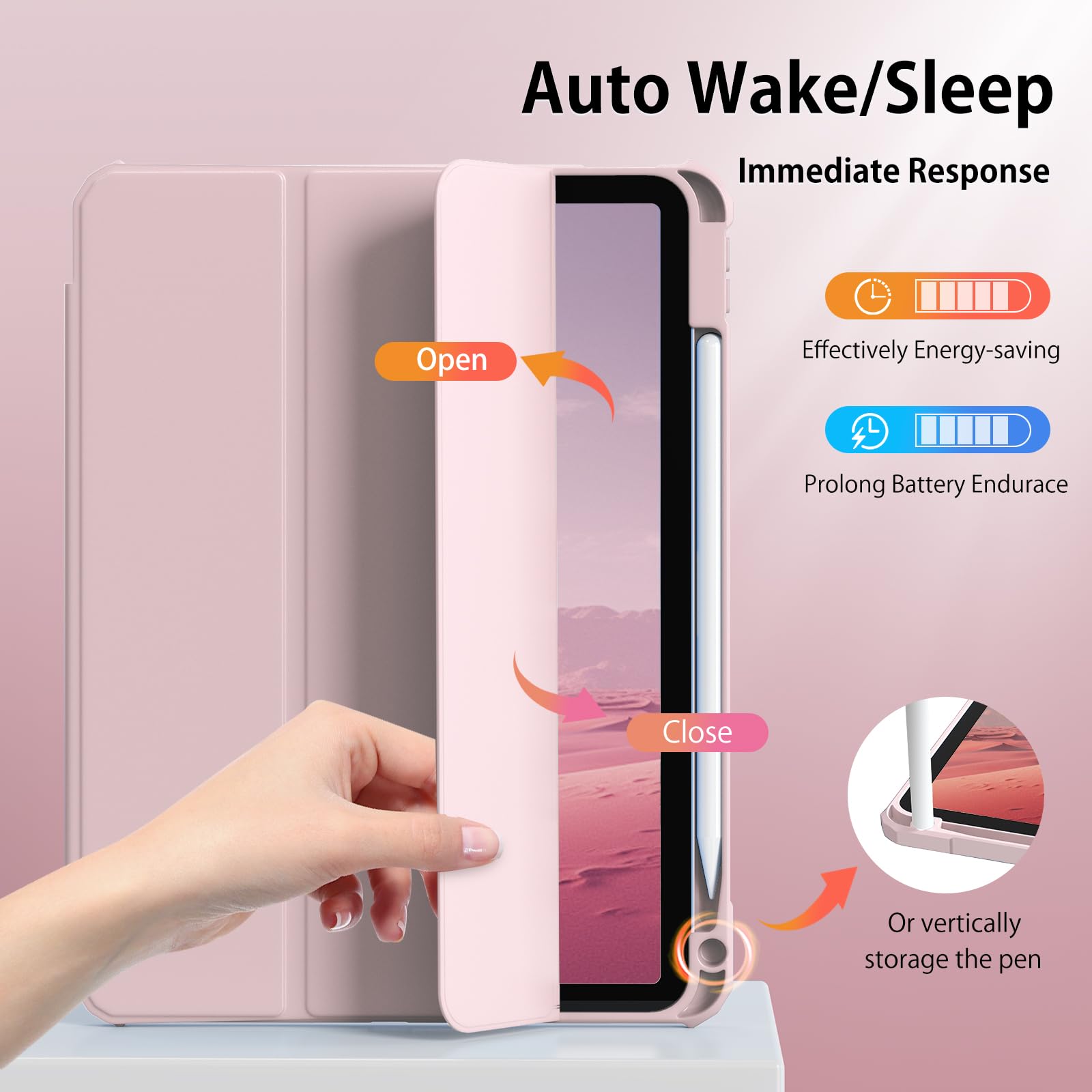 Kenke iPad 10th Generation Case 2022 with Pencil