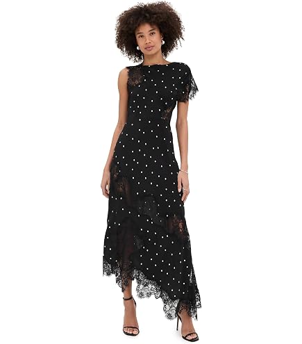 black chenille knit midi dress Self Portrait Women's Dress, Black, M at Amazon Women's Clothing store movie