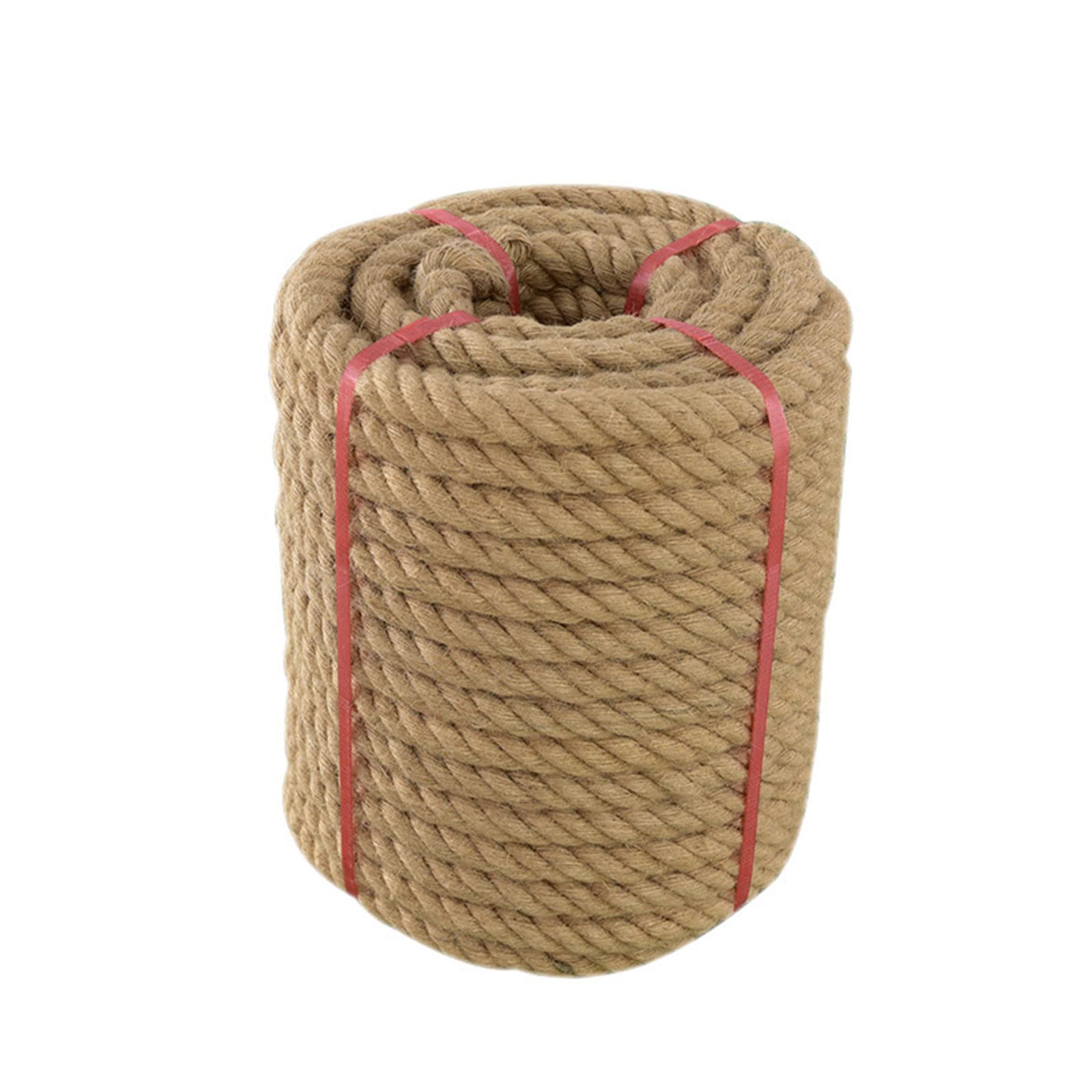 Ganggend Jute Rope (3/4 in X 100 ft), 19mm Thick Twisted Manila Rope ...