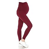 Leggings Depot Women's Maternity Leggings Over The Belly Pregnancy Casual Yoga Tights