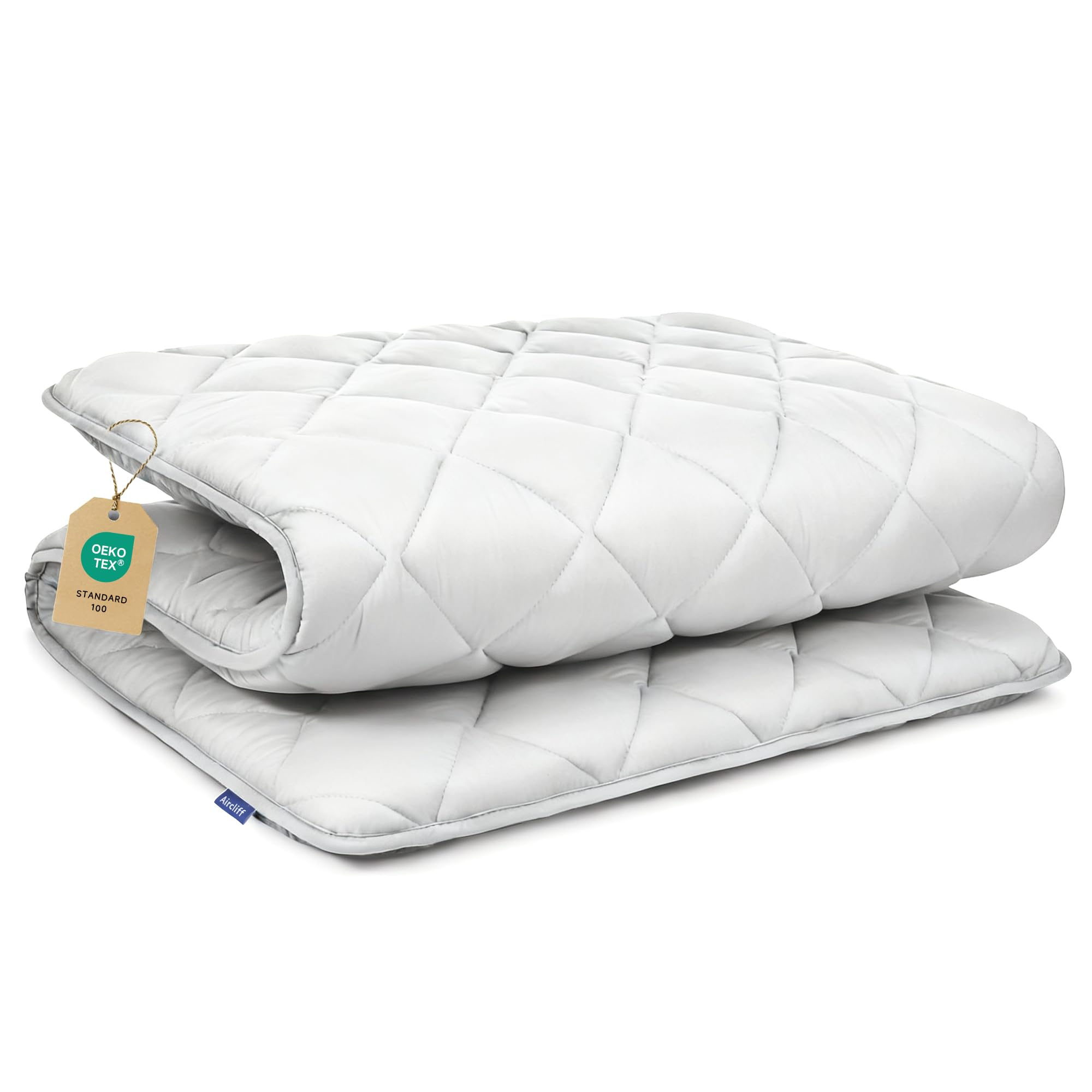 Photo 1 of Aircliff Japanese Floor Mattress, Roll Up Tatami Mat, Sleeping Pad, Shikibuton, CertiPUR-US Certified Foam Floor Bed Futon Mattress for Dormitory, Guest Bed, Designed in Japan(Light Grey, Twin)