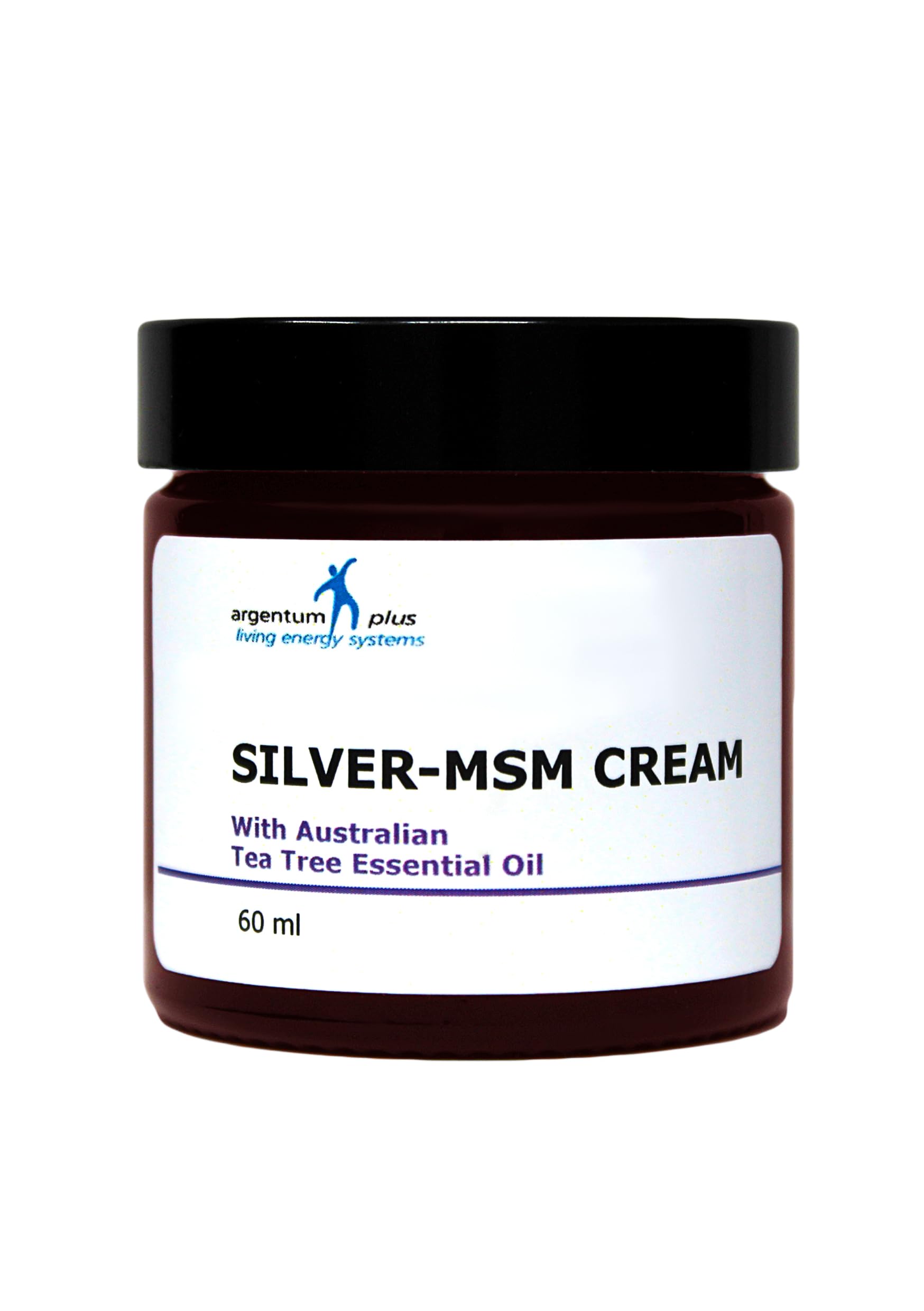 argentum plus - Silver-MSM Cream with Australian Tea Tree Essential Oil 60 ml