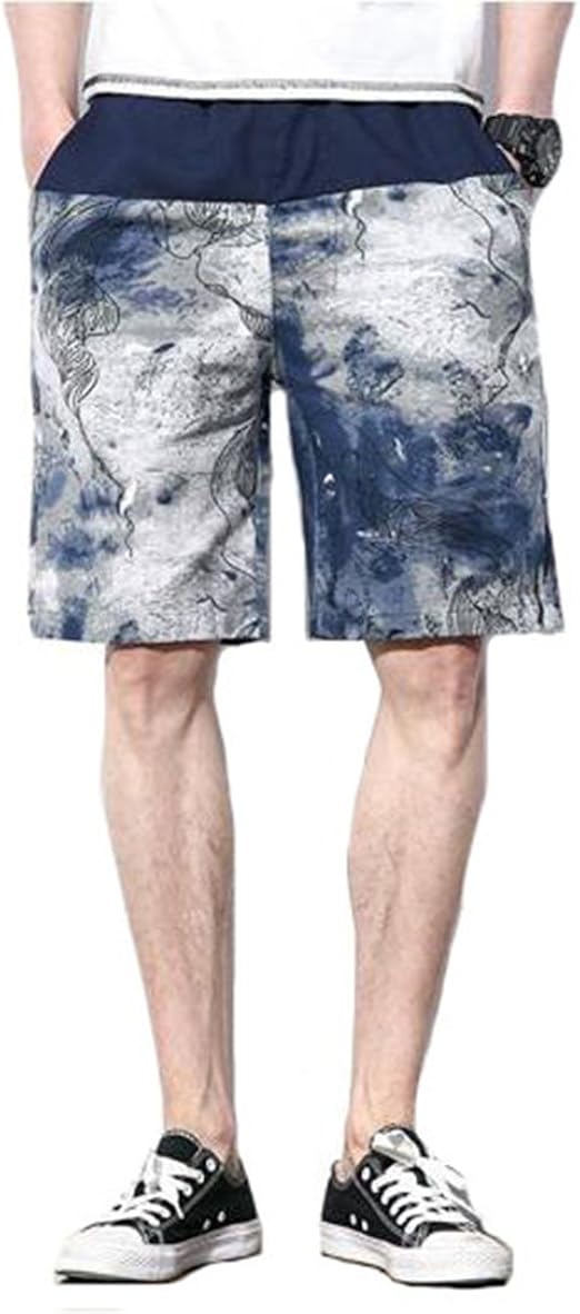 Amazon Piite ビーチパンツ 夏 メンズ グラデーション 綿麻 花柄 短パン カジュアル ワイドパンツ リーゾト 旅行 ショーツ ハーフパンツ ソフト ファッション 半分丈 バイカラー ショートパンツ 通販