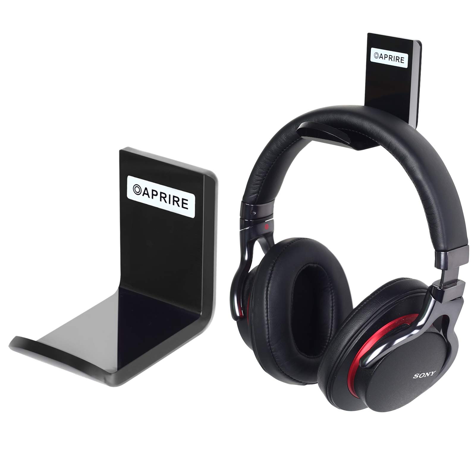 Headphone Headset Stand Hanger Wall Mount Set of 2 No Drilling