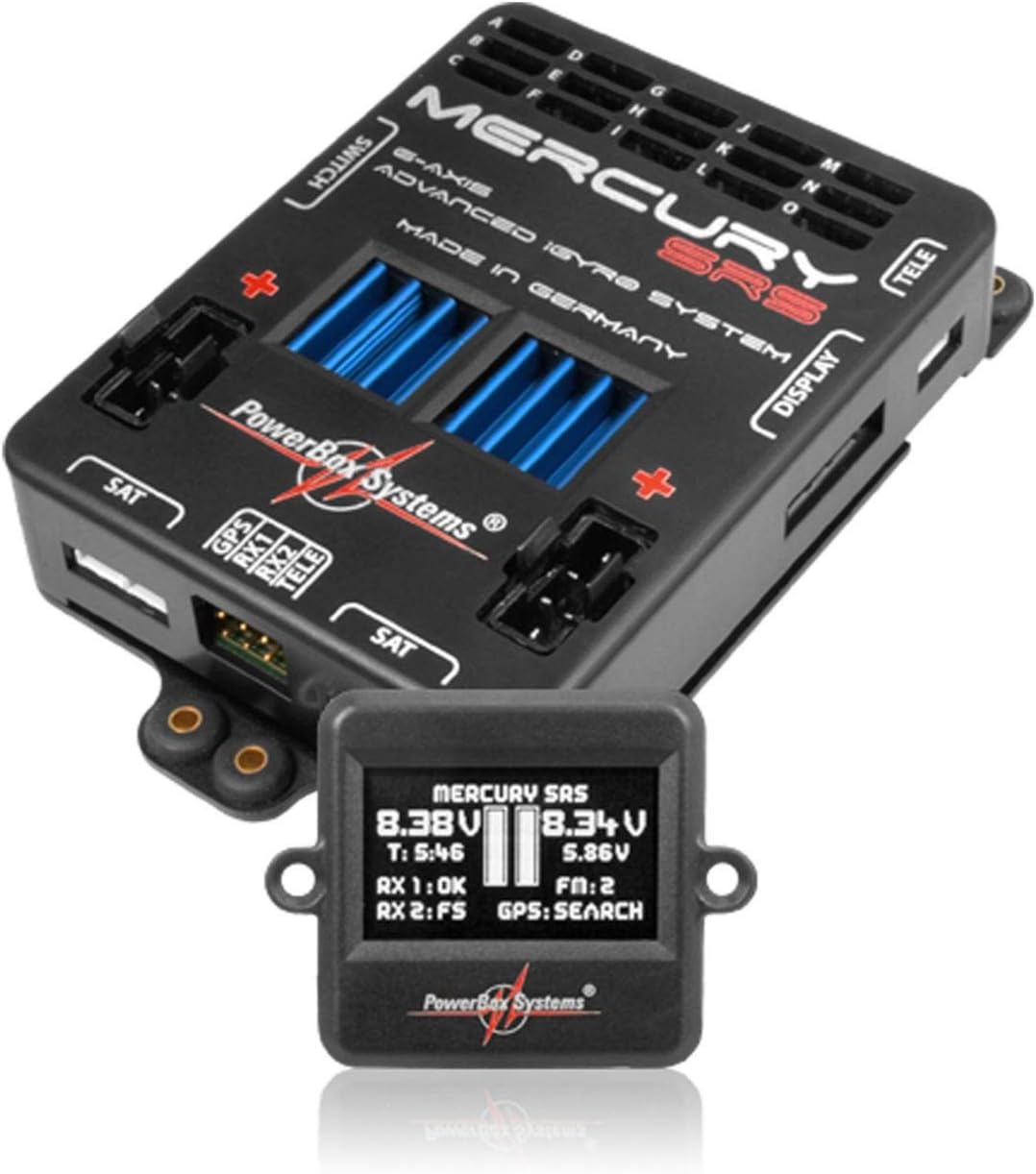 PowerBox Systems Mercury SRS LCD GPS Sensor Switch with OLED Display, PBS4110