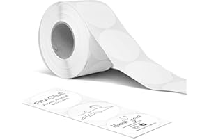 HotLabel Thermal Labels 50 x 50mm Direct Thermal Labels, Barcode Printer Labels, BPA&BPS Free White Labels for Thermal Printe