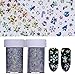 BORN PRETTY 2 Rolls Nail Art Holographic Foil Sticker Starry Sky Christmas Tree Elk Snowflake Manicure Laser Transfer Decals 100cm