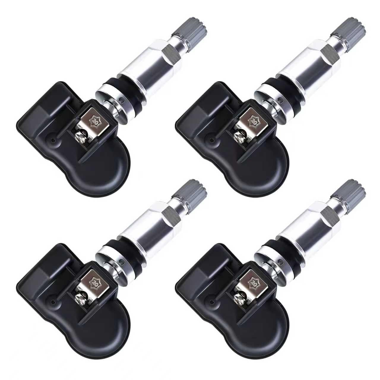 Photo 1 of AMICAREP Universal TPMS Sensors 315MHz+433MHz, 2-in-1 Tire Pressure Monitoring Sensor Programmable Compatible with TPMS Tool TS408 TS508 TS608, Replaceable Metal Valve Stem (4PC)
