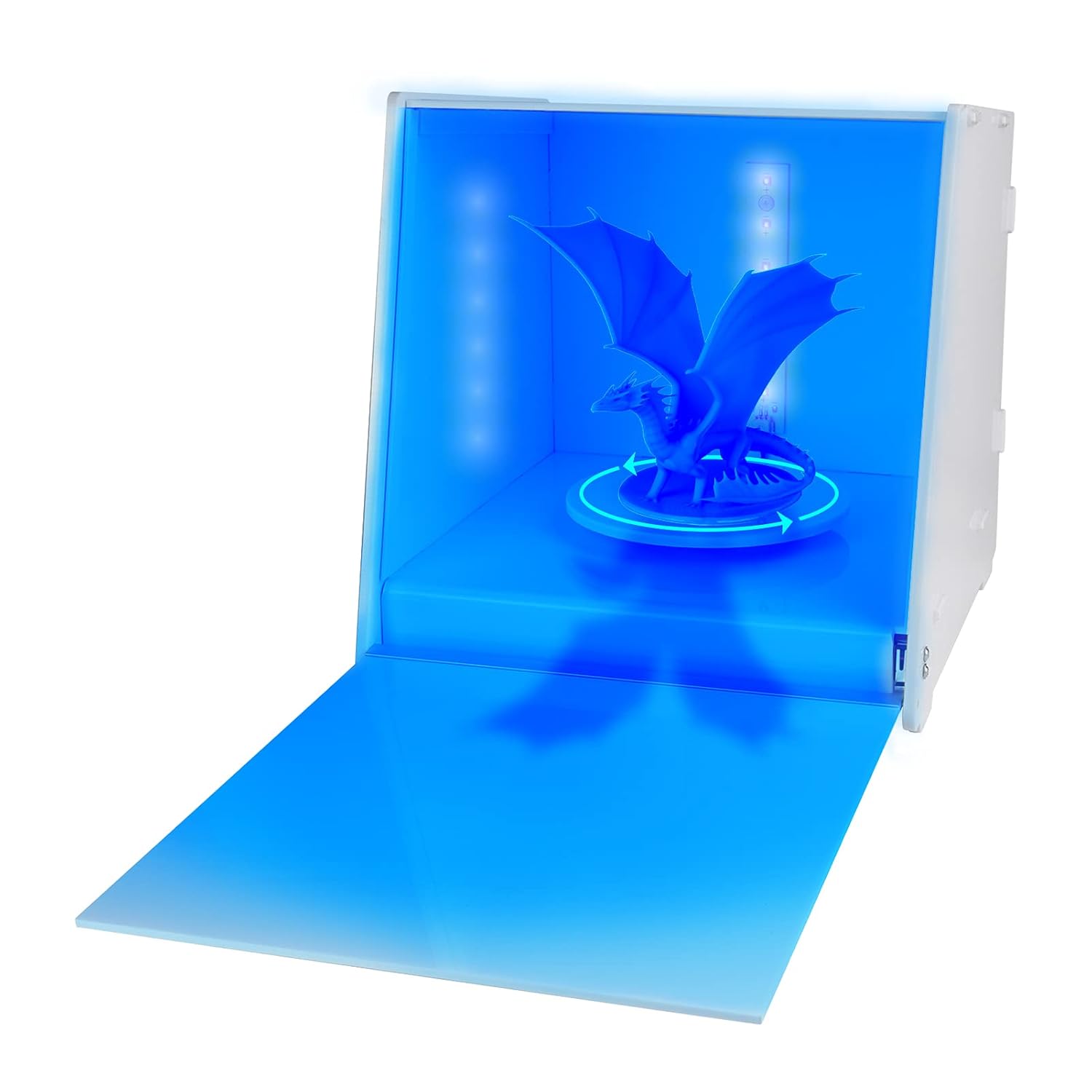 UV Resin Curing Light Box with 360° Rotating Turntable Smart Time