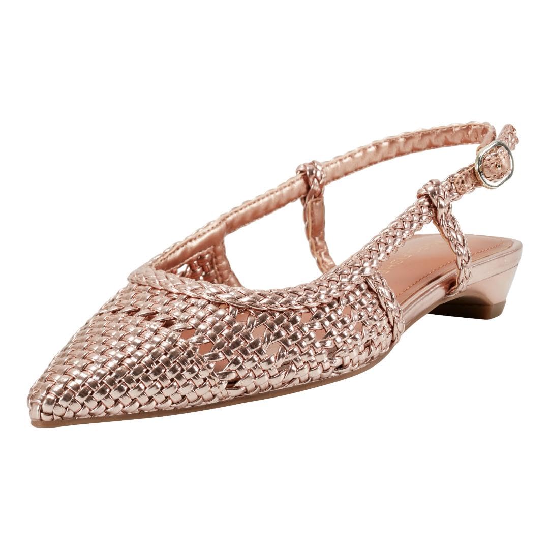 Marc Fisher Women’s Kelysa Flat, Bronze 750, 8
