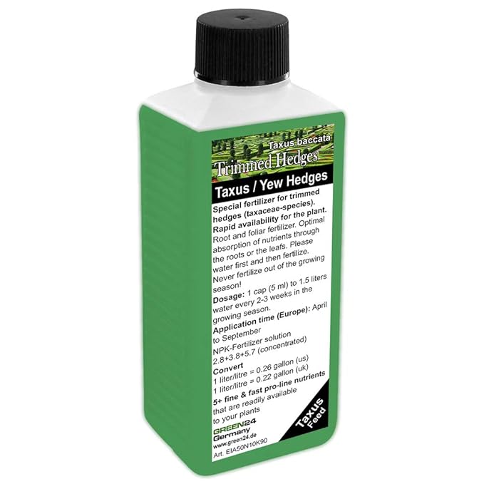 GREEN24 Taxus Yew Hedge Trimmed Hedges Liquid Fertilizer HighTech