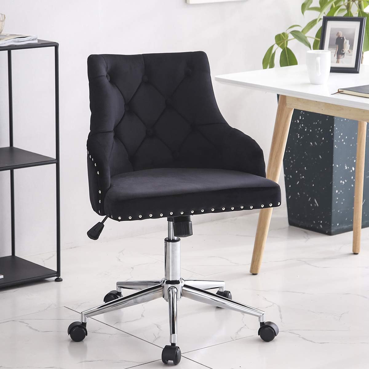 LPEAK Velvet Office Computer Chair, Executive PC Computer 360°Swivel Height Adjustable Chair