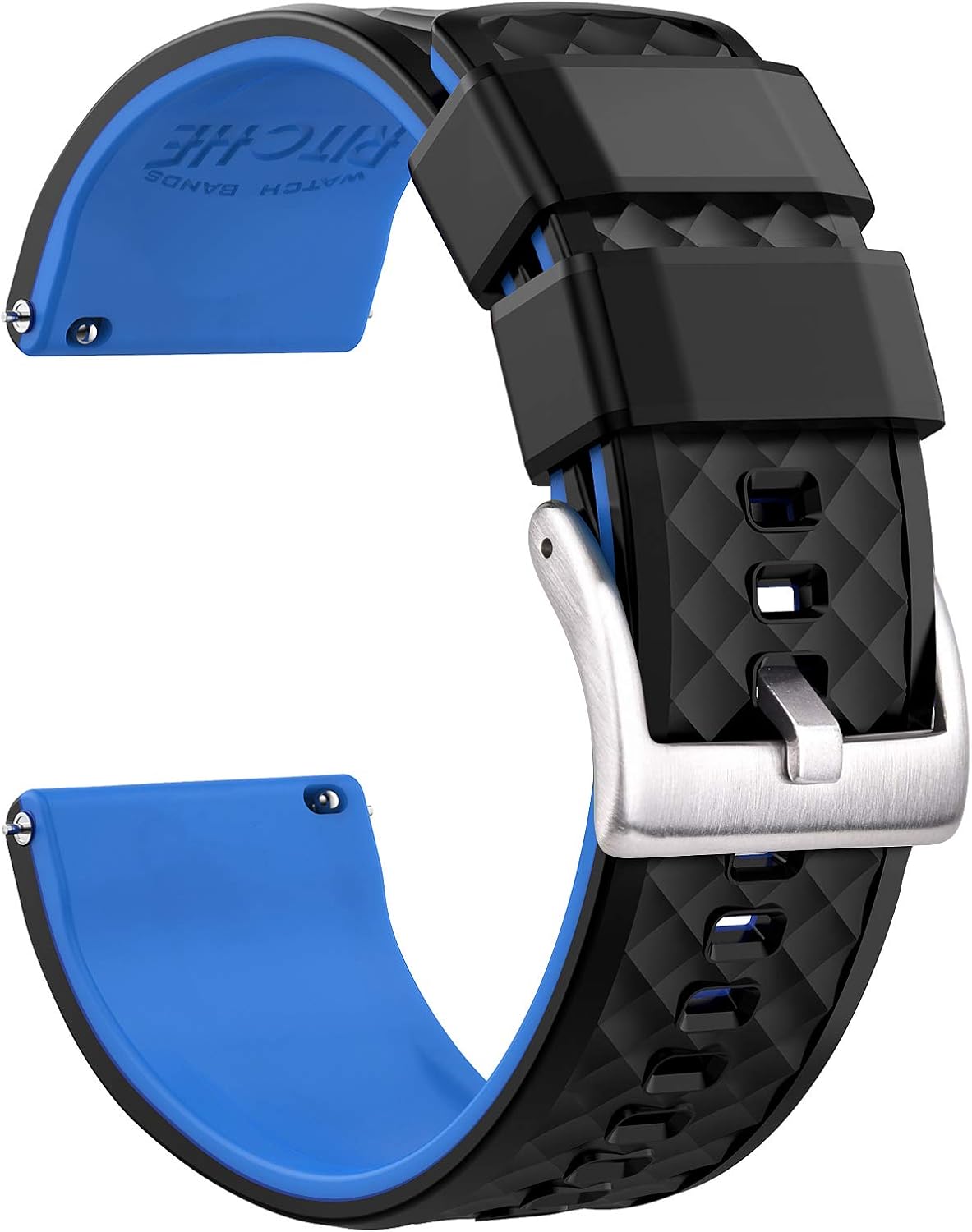 Ritche Silicone Watch Bands 18mm 19mm 20mm 21mm 22mm 23mm 24mm Quick Release Rubber Watch Bands for Men | 