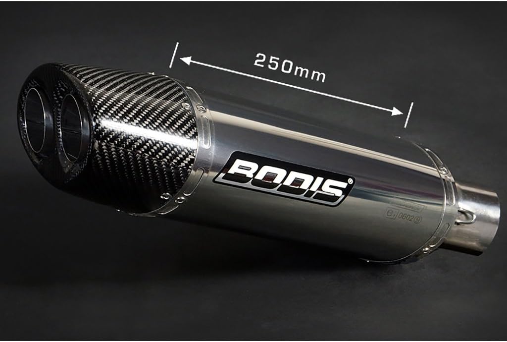 Oval Exhaust BODIS Q1 Slip-On Stainless Steel KAWASAKI ZX-6R (636) Ninja 636 ZX636 °C
