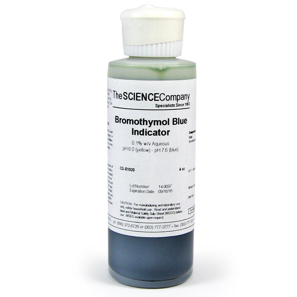 The Science Company Nc 1906 Bromothymol Blue 4oz Amazon Com Industrial Scientific The Science Company Nc 1906 Bromothymol Blue 4oz Amazon Com Industrial Scientific