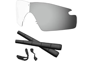 Predrox HD to Grey Photochromic Si Ballistic M Frame 2.0 Lenses & Rubber Kits Replacement for Oakley Sunglass