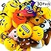 Aitey Emotion Keychain for Kids, Emotion Plush Party Decorations, Birthday Theme Party Favor for Kids Bulk Toys for Valentine Carnival Prizes, Set of 30