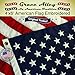 Grace Alley American Flag, Made in USA. Embroidered Stars, Sewn Stripes and Brass Grommets. Fade Resistant, Heavy Duty, Long Lasting Nylon for Outdoor Durability (4x6 ft)