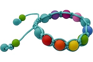 MUNCHABLES: JEWELRY FOR KIDS THAT CHEW Munchables Kids' Chew Bracelet - Sensory Chew Jewelry (Rainbow)