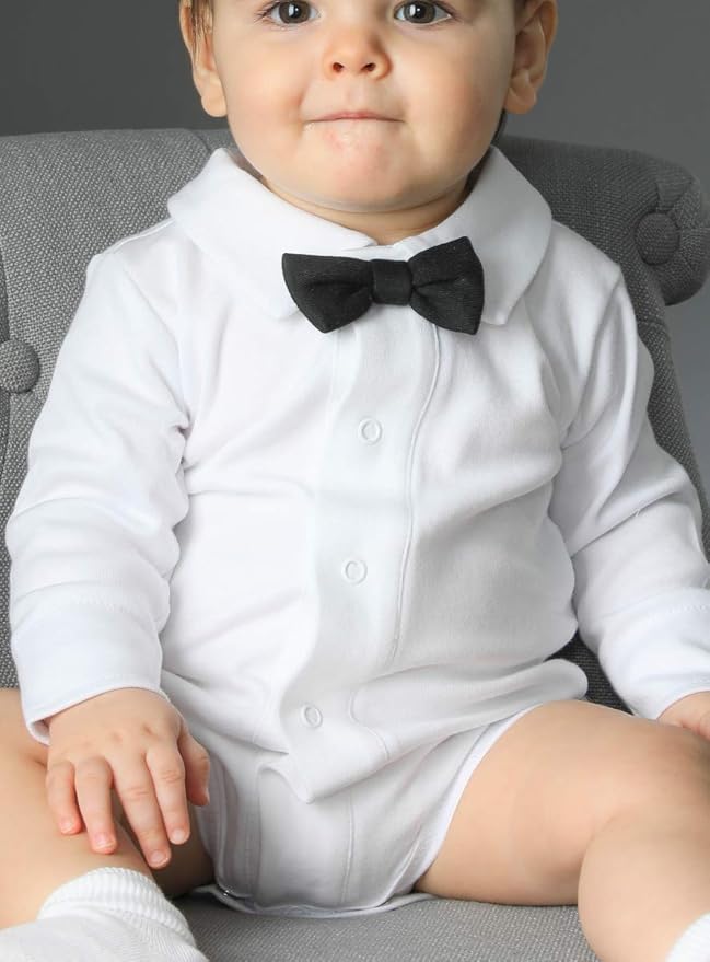 Boutique Magique Body Chemise Coton Bebe Garcon Avec Noeud Papillon Pour Mariage Bapteme Amazon Fr Vetements Et Accessoires