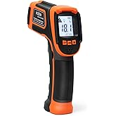 Kizen Infrared Thermometer Gun (LaserPro LP300) - Handheld Surface Thermometer for Griddle, Grill, Oven, Engine, & A/C - Lase
