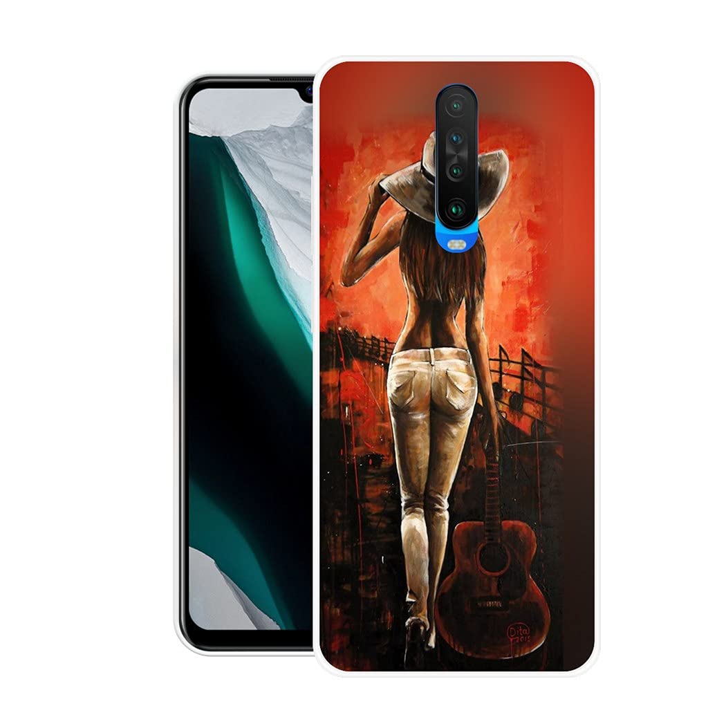 MK Products Printed Soft Silicone Back Cover Compatible for Samsung Poco X2 (Design no.297