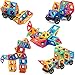 cossy Magnet Tiles Building Block, 76 PCs Magnetic Stick and Stack Set for Girls and Boys, Perfect STEM Educational Toys for Kids Children