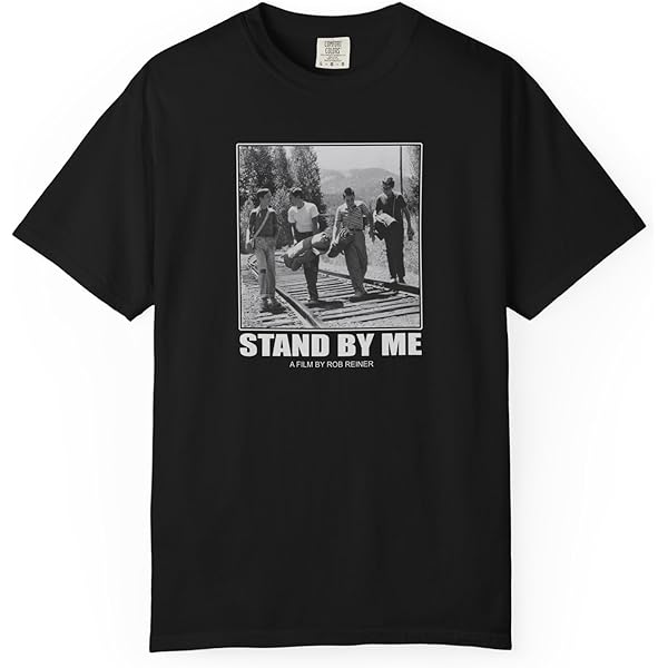 6 ROKU STAND BY ME SHORT SLEEVE Tシャツ Stand By Me Retro 80's Classic Movie T Shirt S White | Amazon.com