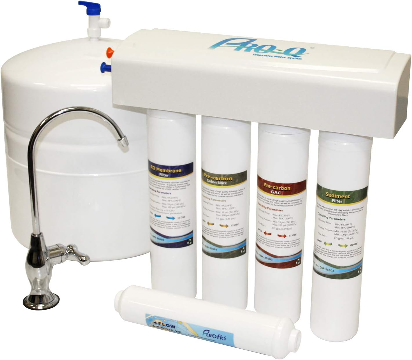 PROQ-550 Yearly Replacement Set for Under-Sink Reverse Osmosis System (1 Pack of 5): Home & Kitchen