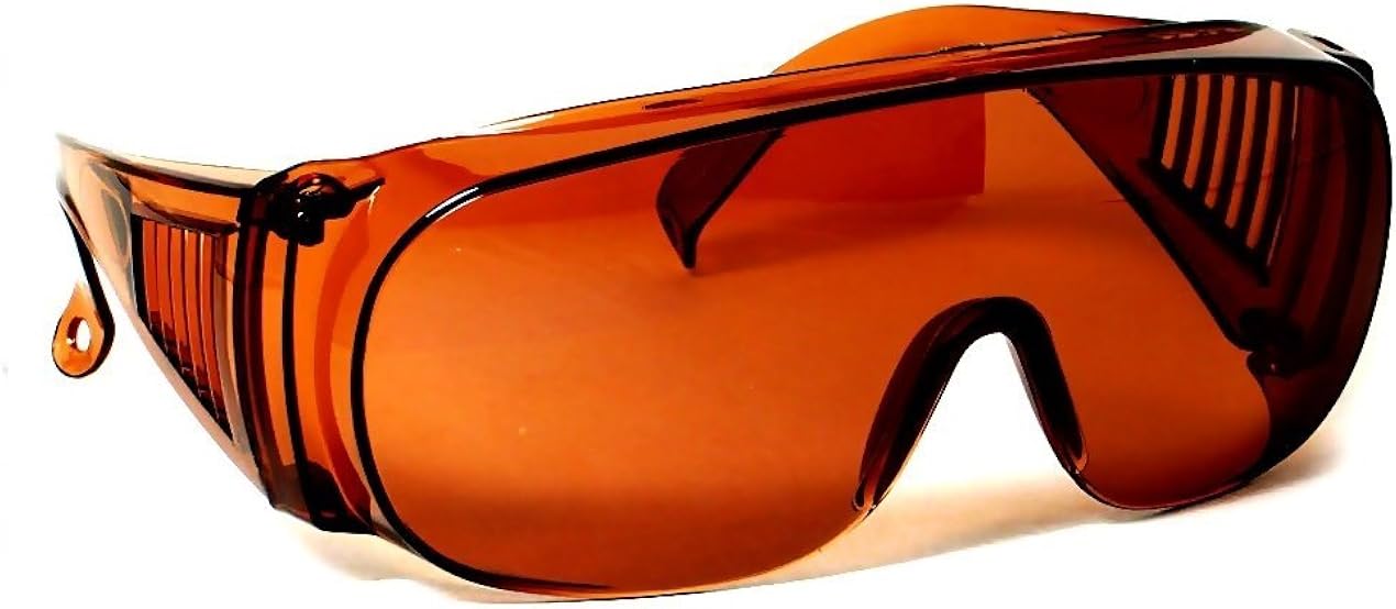 Large Fit Over Sunglasses Blue Blocking Amber UV Protection By CSC Clothing