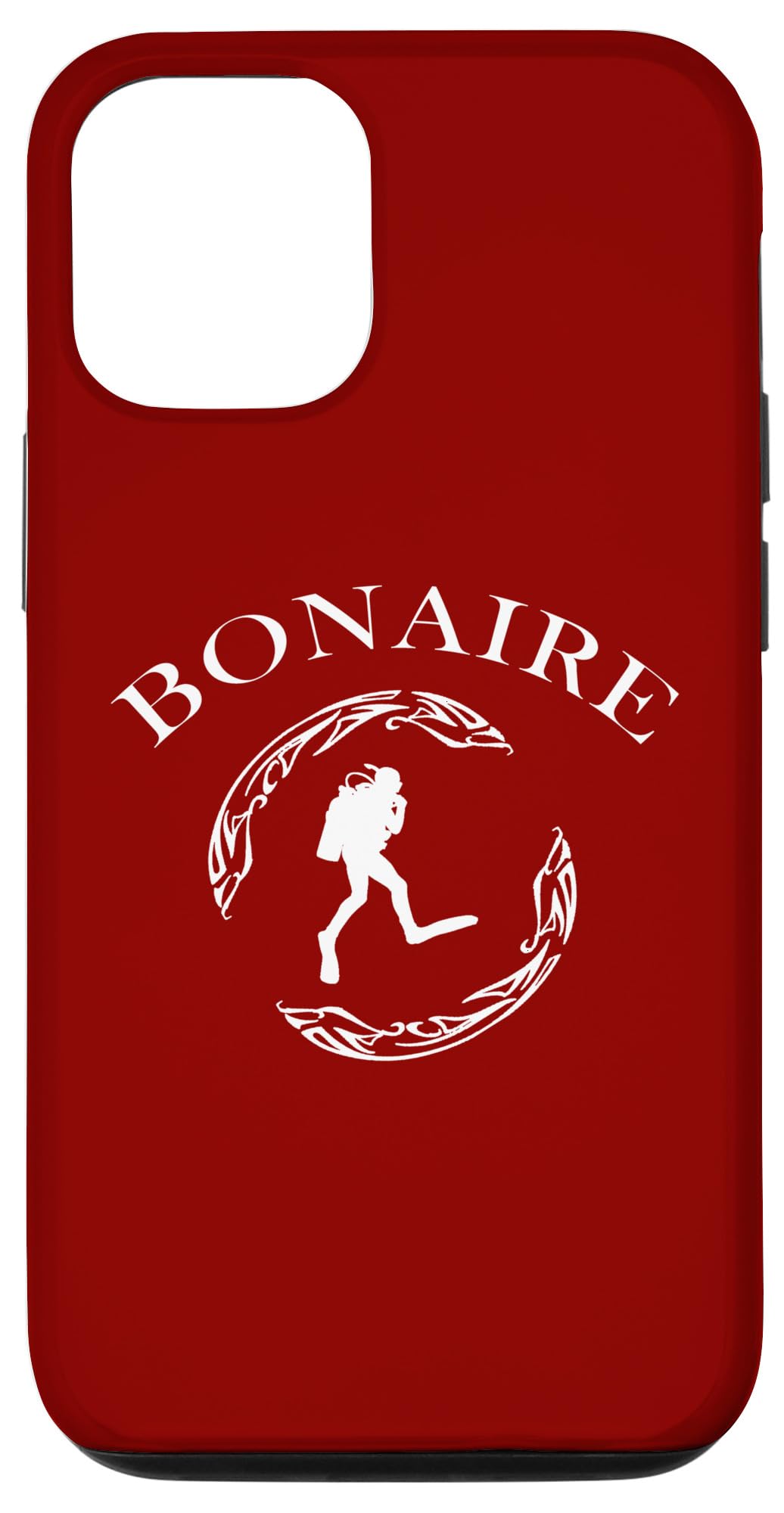 iPhone 13 Vintage Tribal Bonaire Scuba Diver Case