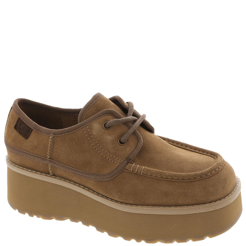 UGG Women’s CITYFUNC Shoe Platform, Chestnut Suede, 7.5
