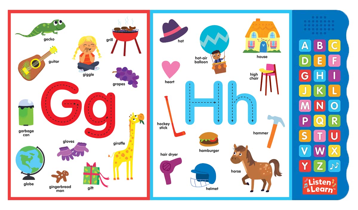 Let's Learn ABCs - Interactive Sound Book for Toddlers | 27 Fun Buttons, Tracing & Alphabet Song | Touch & Feel Board Book for Early Learning Let's Learn ABCs - Interactive Sound Book for Toddlers | 27 Fun Buttons, Tracing & Alphabet Song | Touch & Feel Board Book for Early Learning Board book